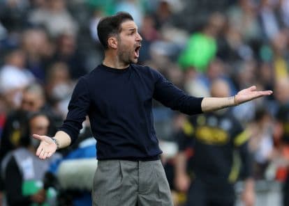 Fabregas admits Como may field only 16-17 players in Champions League due to squad limits