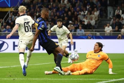 Club Brugge stun Inter 4-3 in Champions League as Tresoldi nets hat-trick