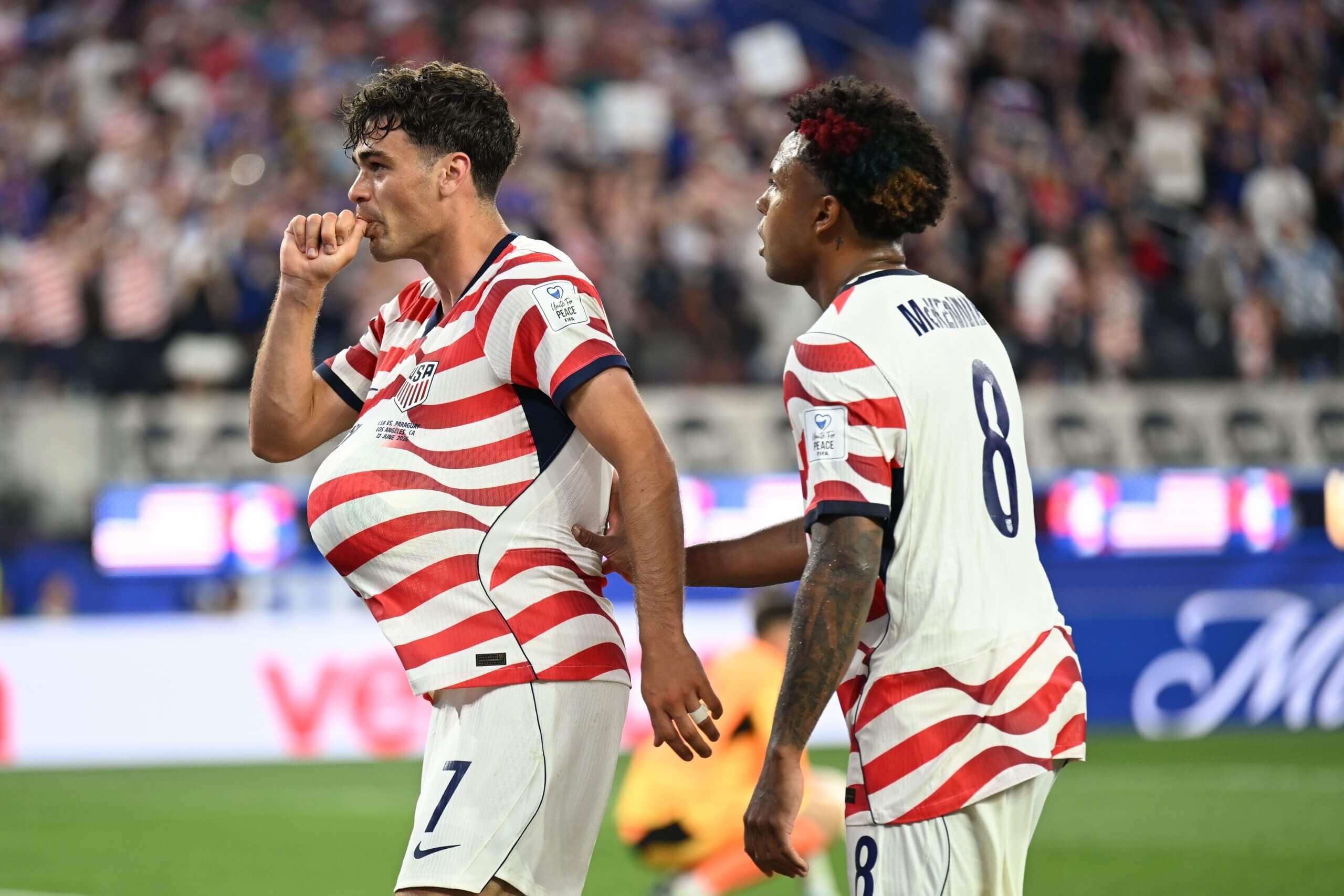 Gio Reyna scores spectacular trivela goal at World Cup, announces baby on the way