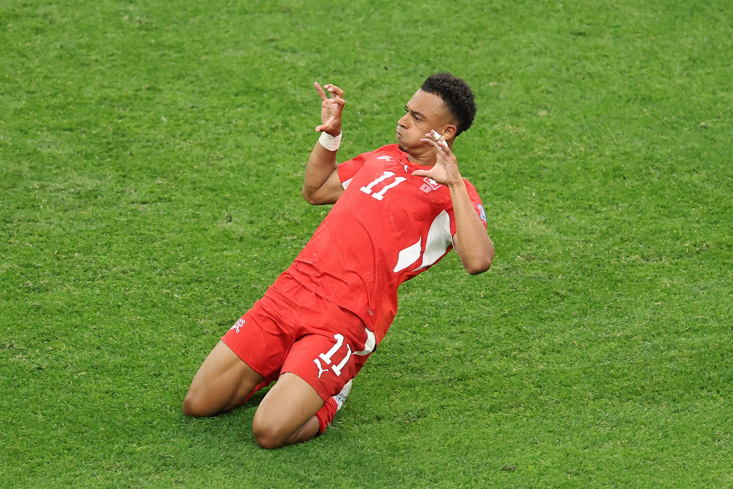 Switzerland cruise past Algeria but did they produce the World Cup's worst miss?