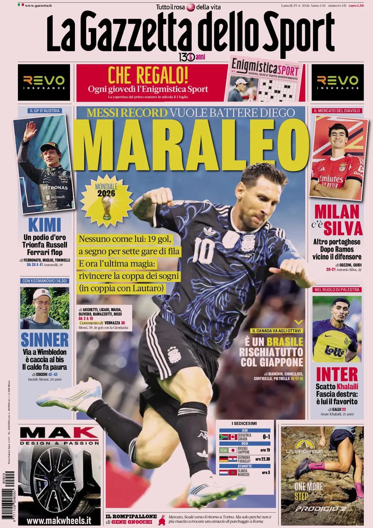 Today's Papers: Silva for Milan, Chalobah for Inter, Juventus meet Kolo Muani