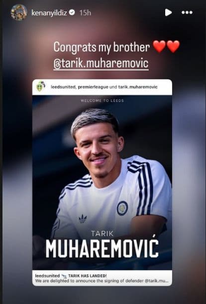 Yildiz reacts to Muharemovic's Leeds move as defender sends message to Sassuolo