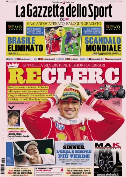Today's Papers – Ancelotti eliminated, Balogun's World Cup scandal