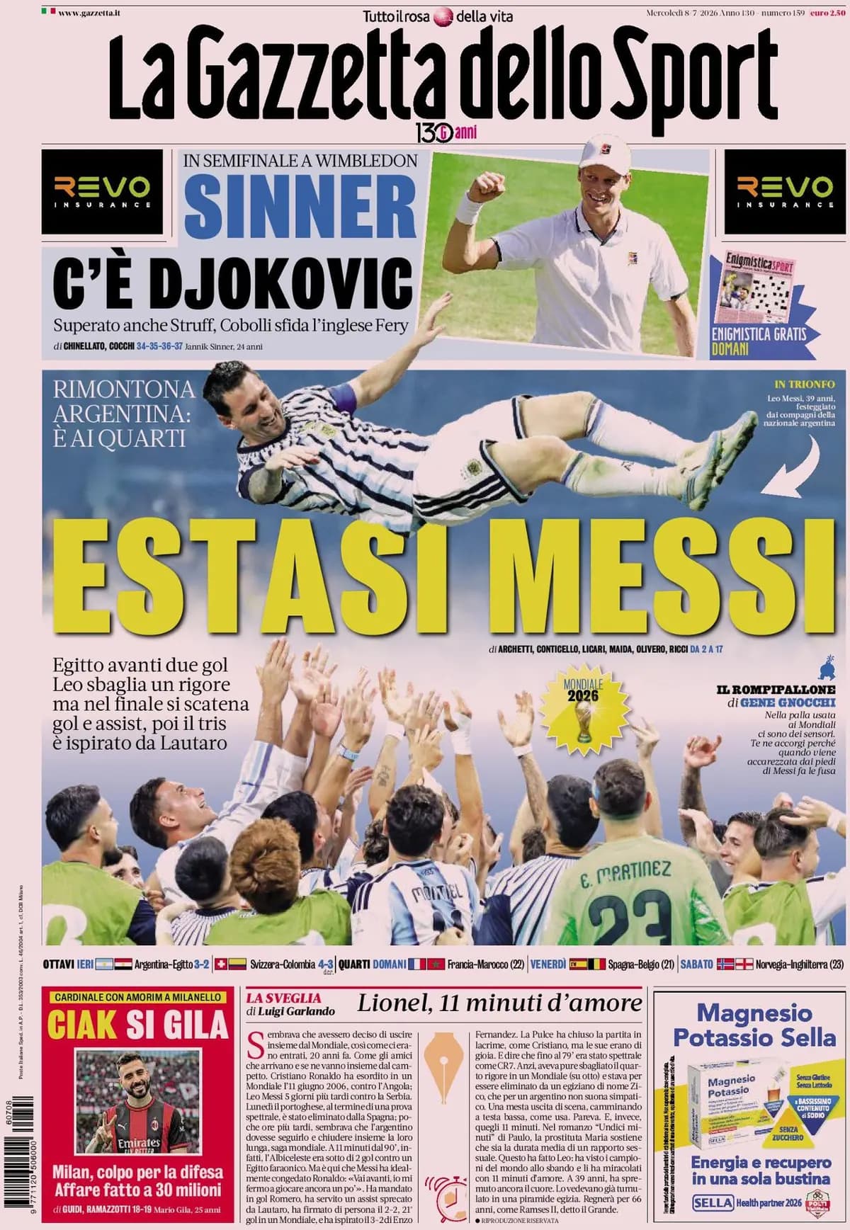 Today's Papers: Messi lights up the world, Vlahovic calls Juve
