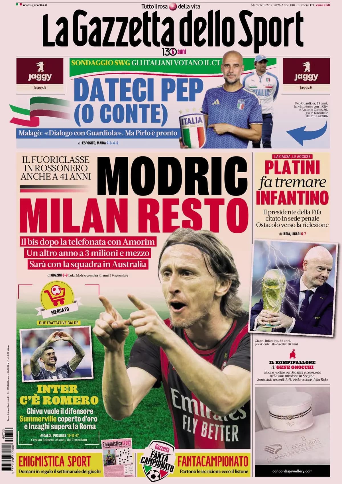 Italian Papers: Italy court Guardiola, Roma miss out on Summerville