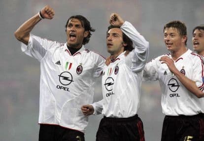 The strong bond between Mancini and Pirlo after exchanging Italy roles