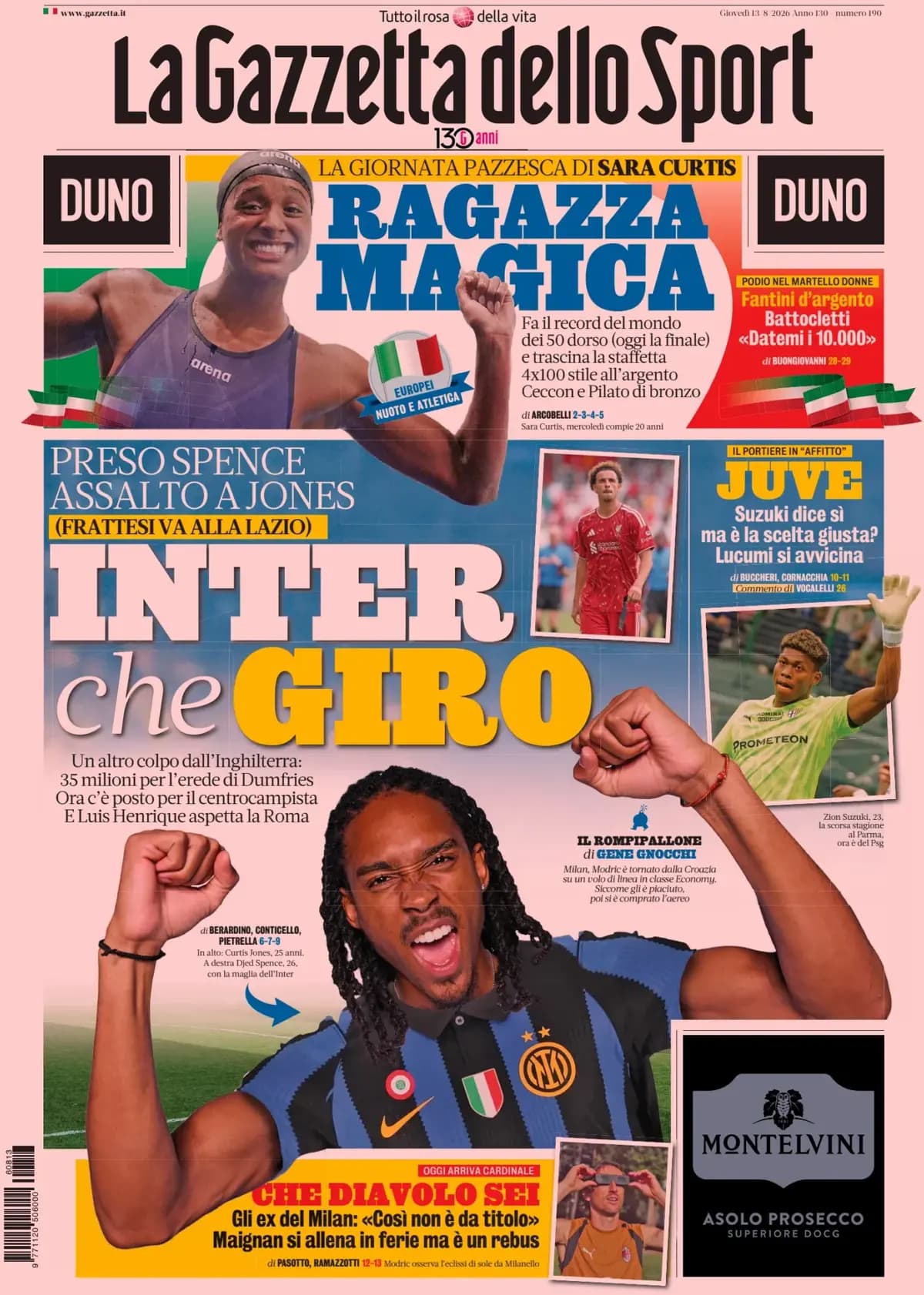 Today's Papers: Spence secured, English Inter, Alajbegovic talks
