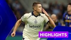 Tresoldi hat-trick fires Club Brugge to victory over Inter in seven-goal thriller
