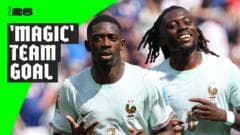Dembele scores 'magic' team goal for France featuring 17 passes and all 11 players