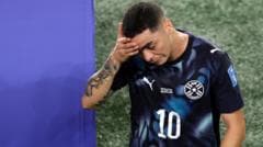 Almiron becomes first player sent off for covering mouth under new FIFA rule