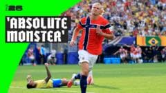 How 'remarkable' Haaland led Norway to win over Brazil