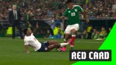 Jarell Quansah shown red card for 'nasty, nasty challenge'