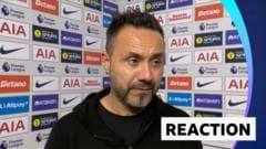 De Zerbi: Spurs 'didn't deserve' defeat against Newcastle