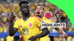 Colombia denied late winner in enthralling draw with Portugal