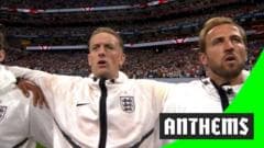 England and Argentina national anthems drowned out by crowd boos
