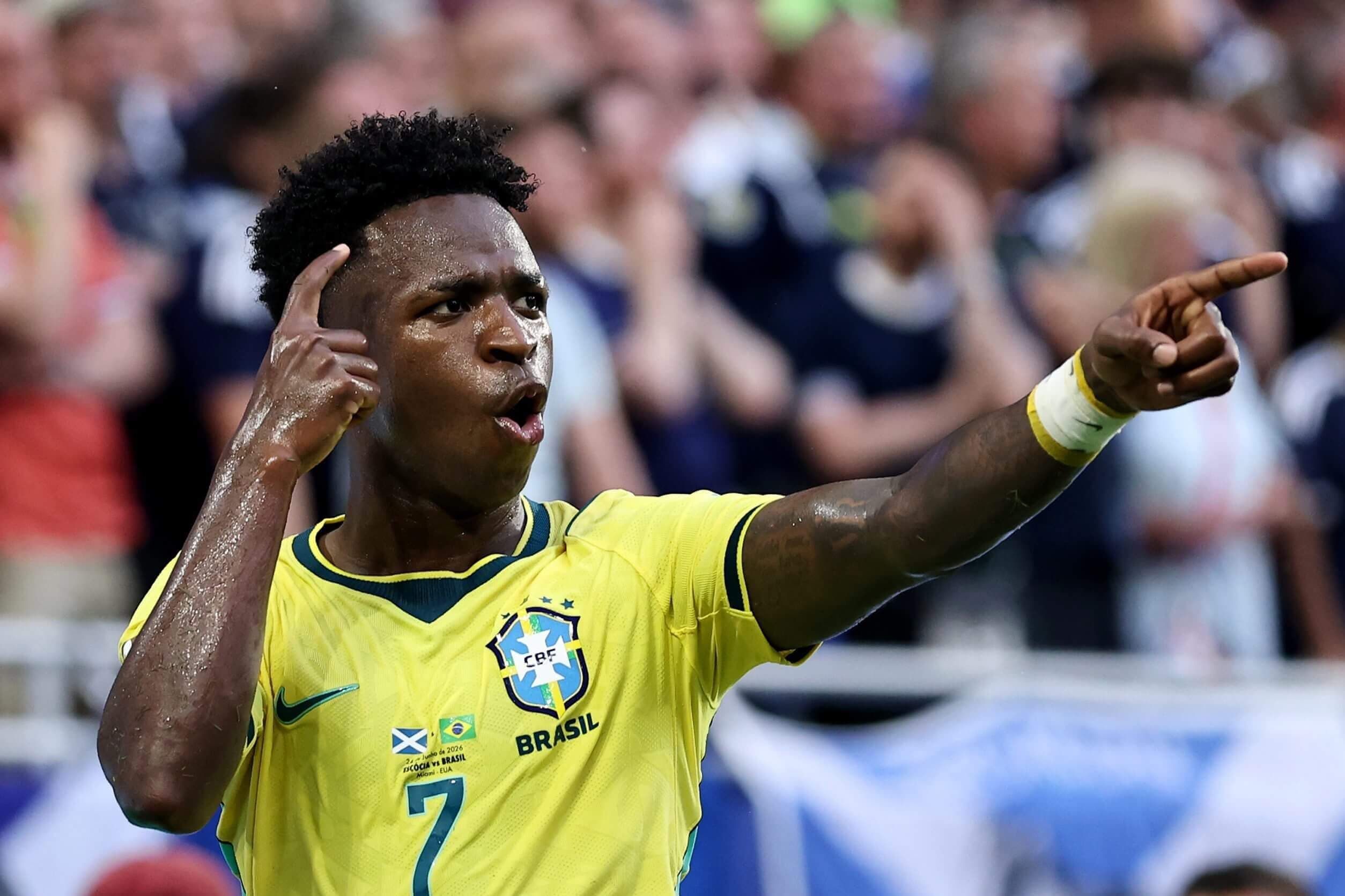 Vinicius Jr sends Brazil into World Cup last 32; Scotland eliminated