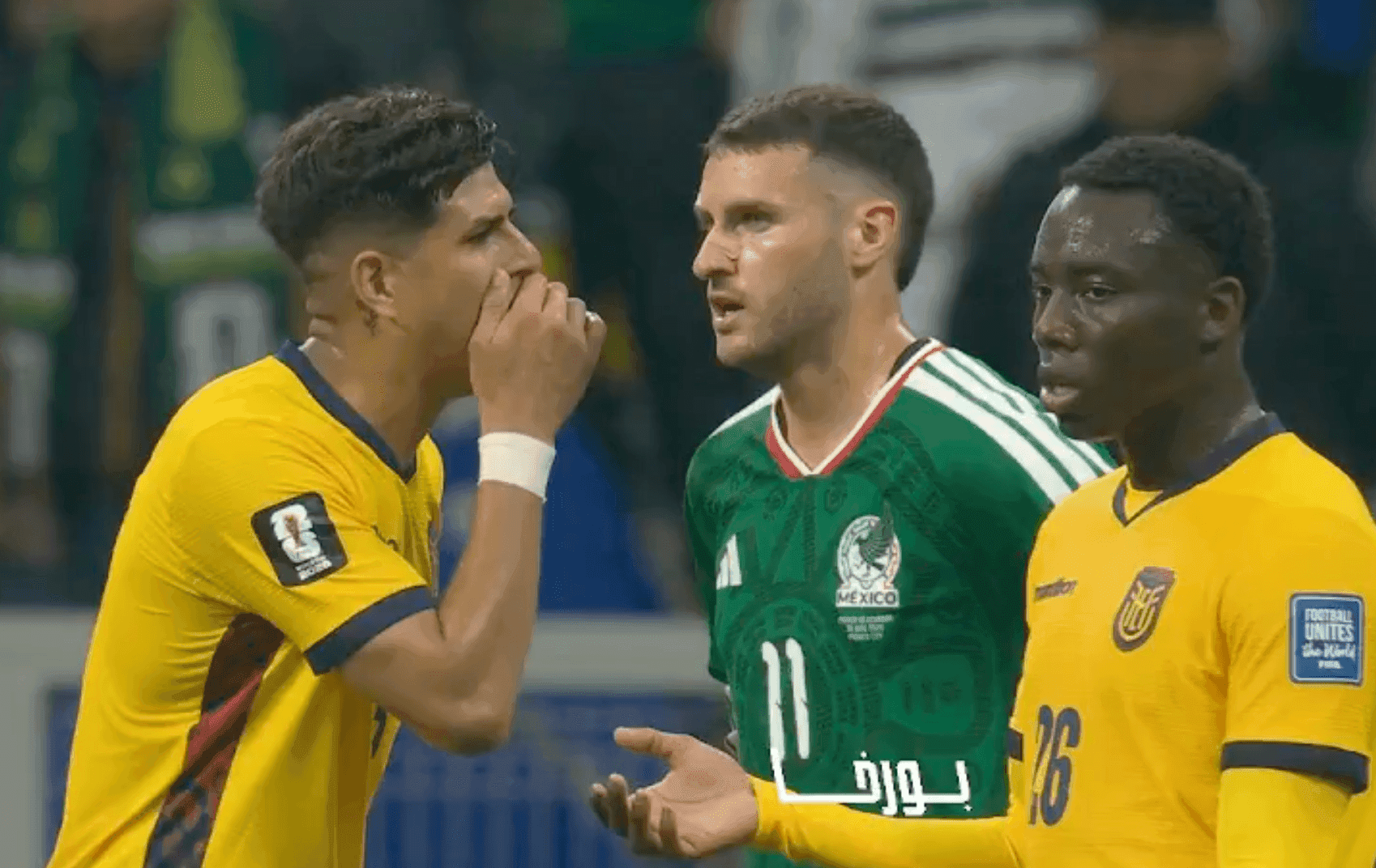 Arsenal's Piero Hincapie sent off at World Cup for covering mouth in confrontation