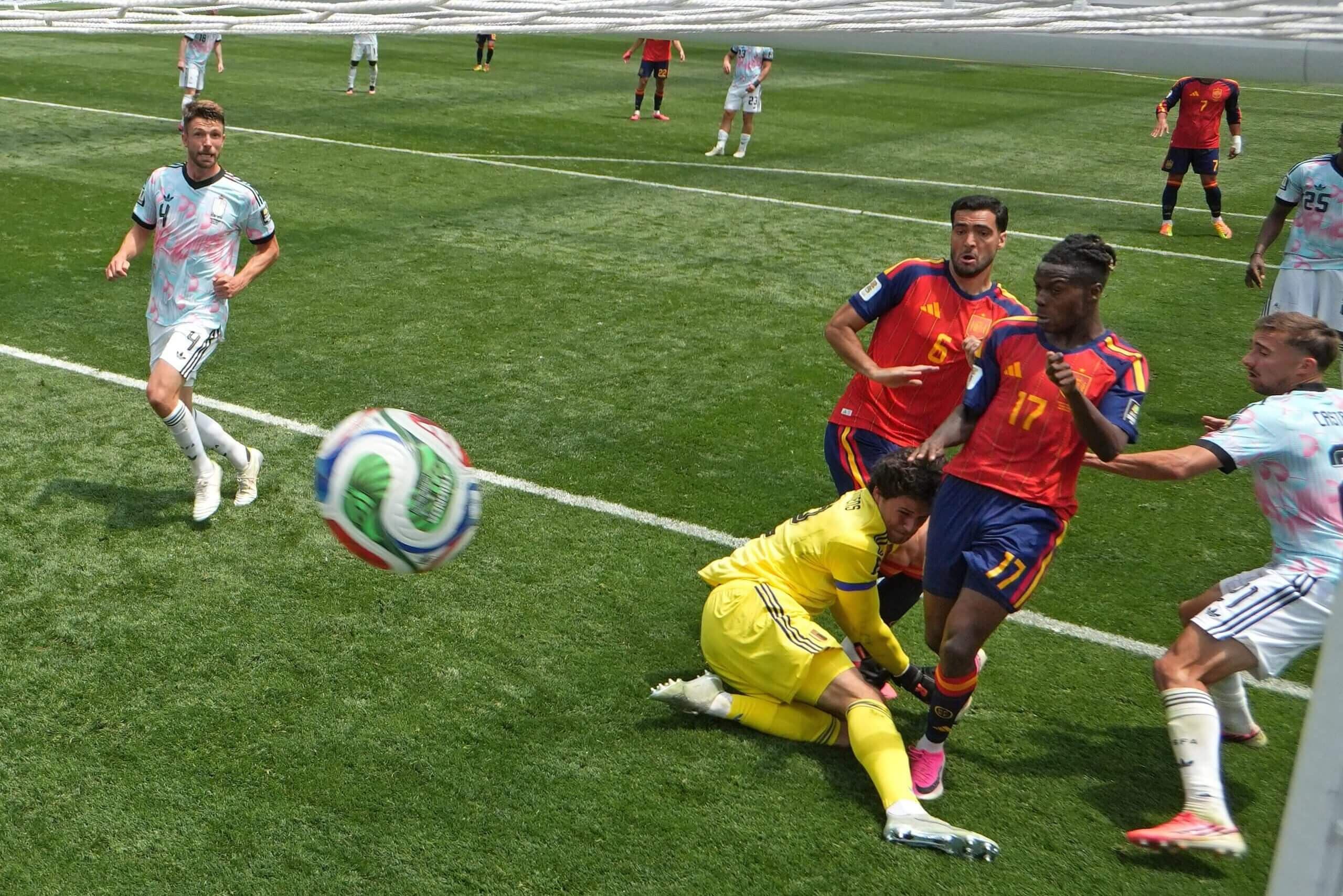 Spain capitalise on Lammens error to set up semifinal with France as Courtois absence looms large