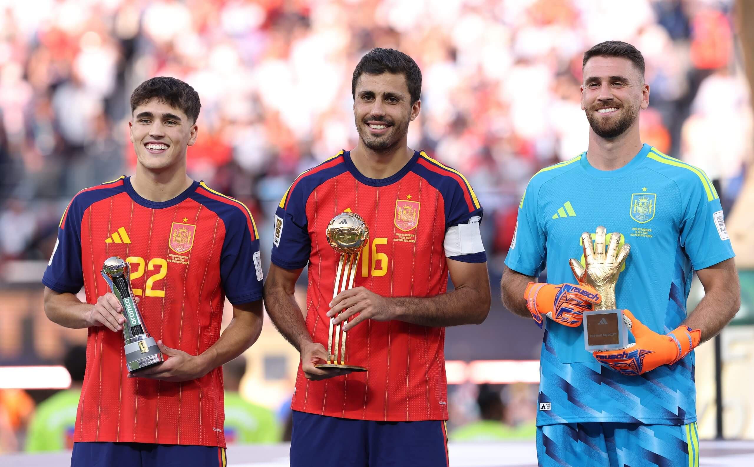 Spain's Rodri wins World Cup Golden Ball; Cubarsi and Unai Simon also collect awards
